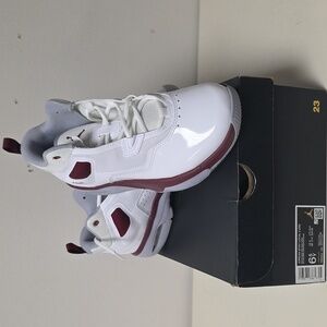 Air Jordan Stay Loyal 3 White/ Burgundy Size Women's 8/Youth 6.5 FB9922 160